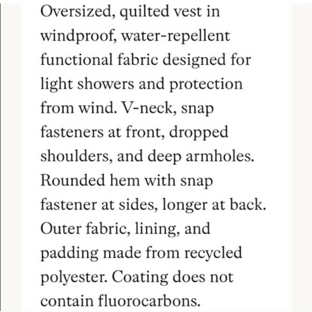 H&M Quilted Oversized Vest Blogger Favorite - Picture 16 of 17